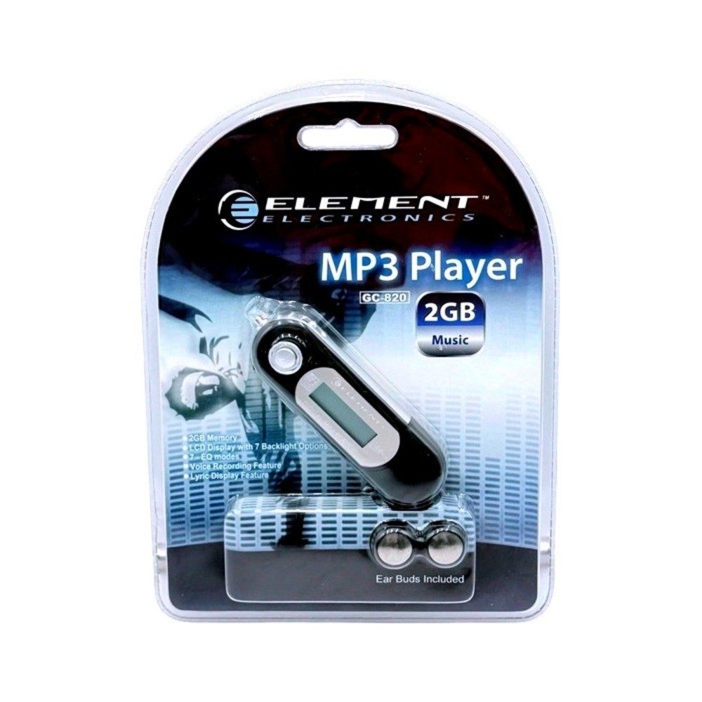 Element Electronics GC-820 MP3 Player 2GB USB Digital Music New Sealed